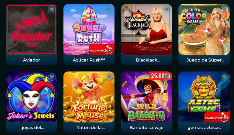 Los mejores juegos - Casino Rajajoy